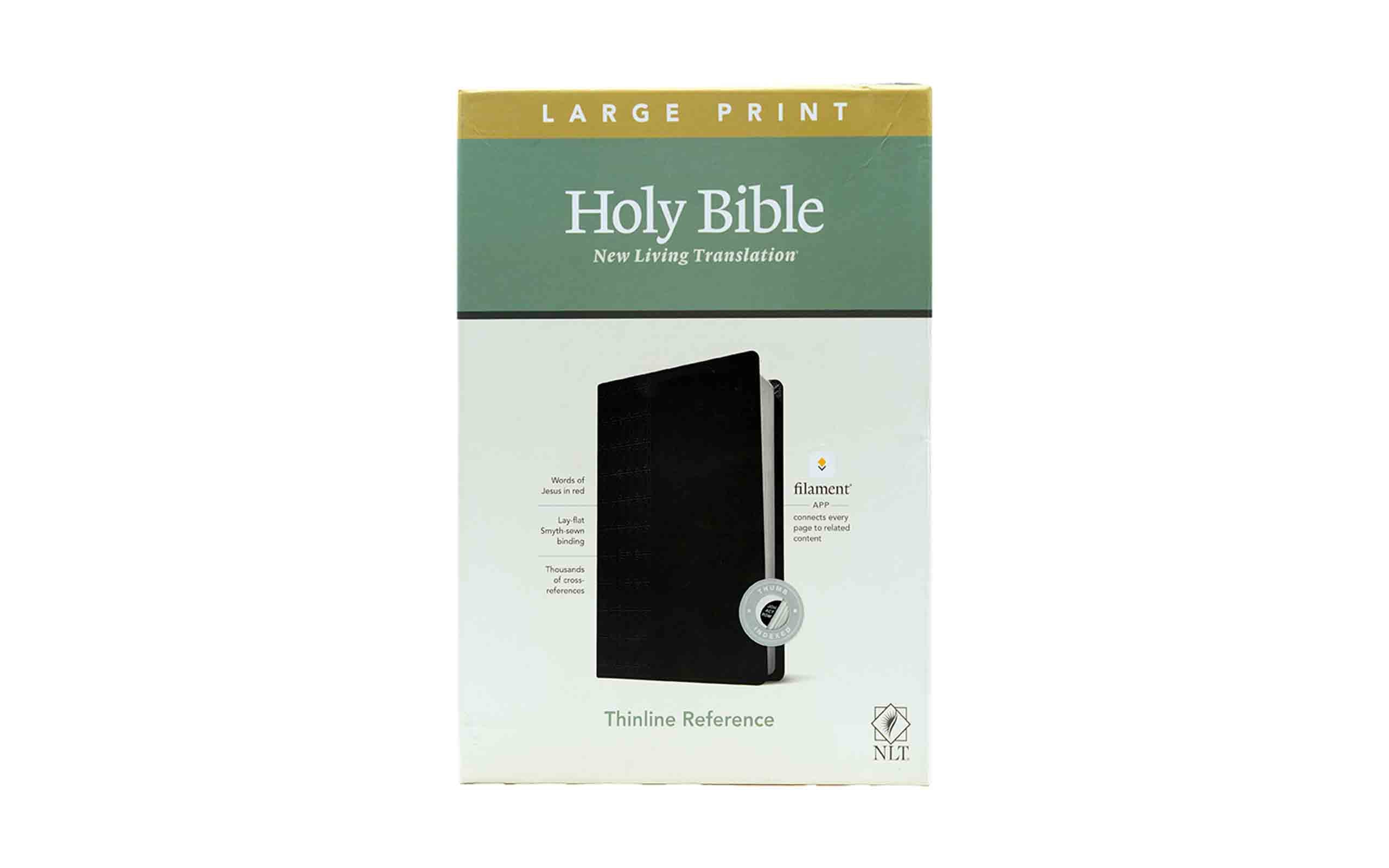 NLT Large Print Thinline Reference Bible, Filament Edition