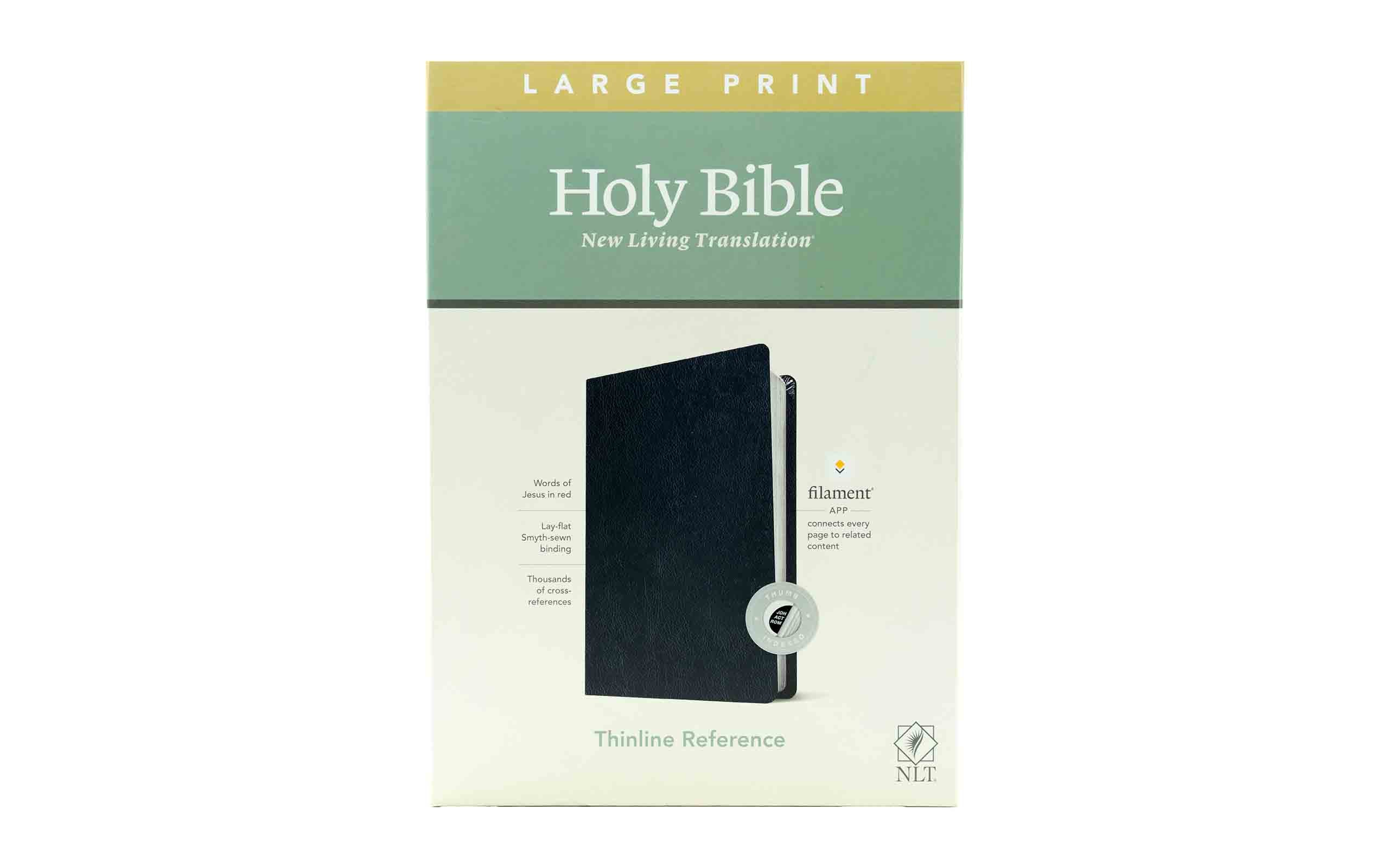 NLT Large Print Thinline Reference Bible, Filament Edition