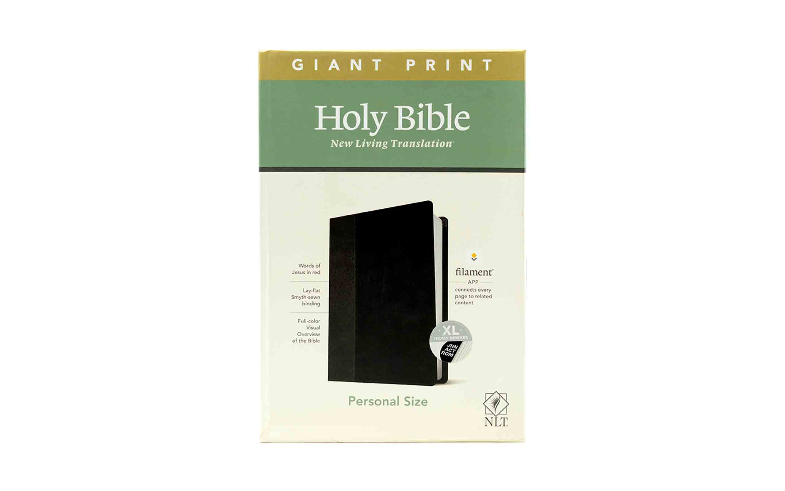 NLT Personal Size Giant Print Bible, Filament Edition