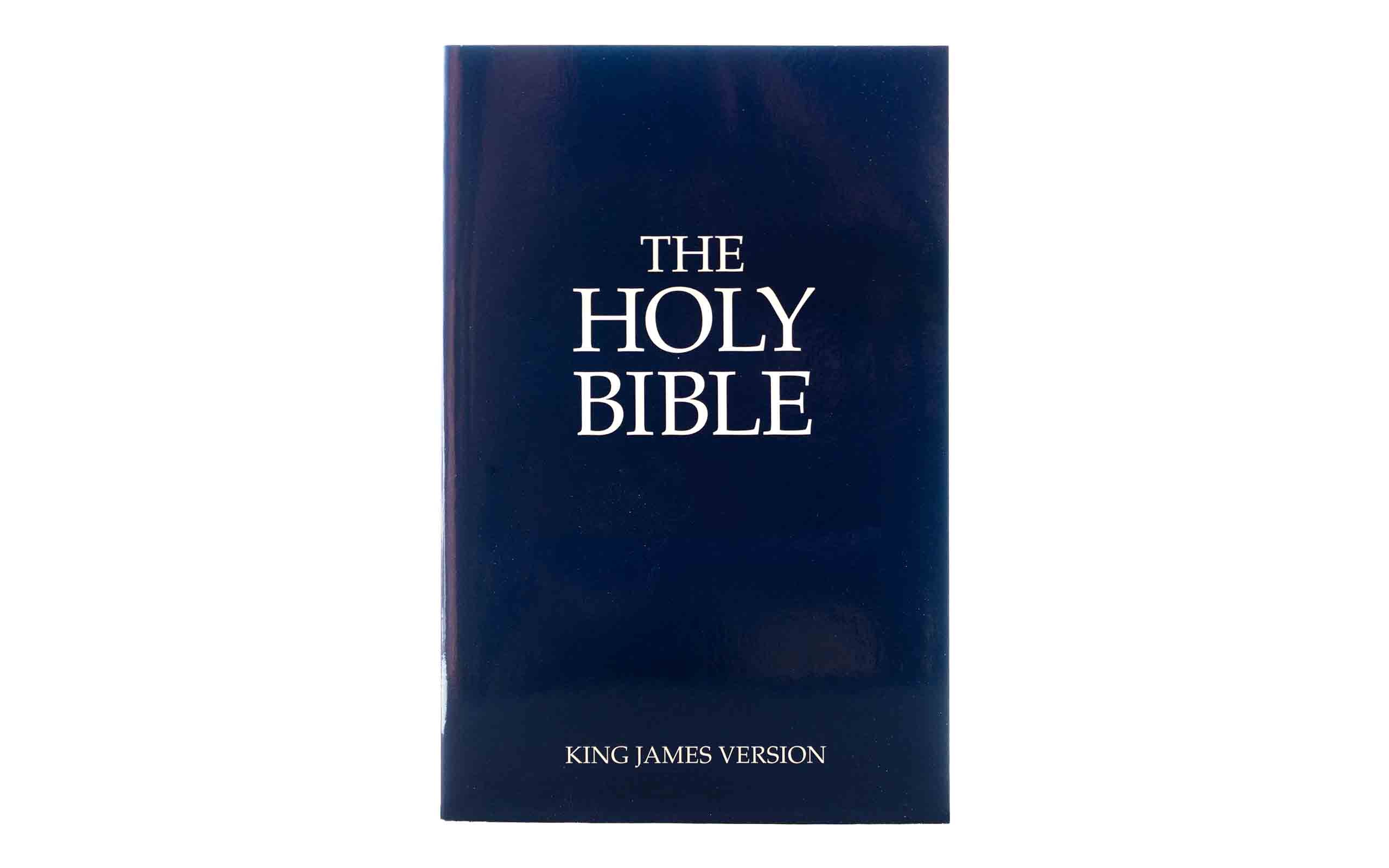 KJV Holy Bible - Navy Blue Leathersoft E + KJV Compact Bible in Navy Blue Pearl Vin Combo
