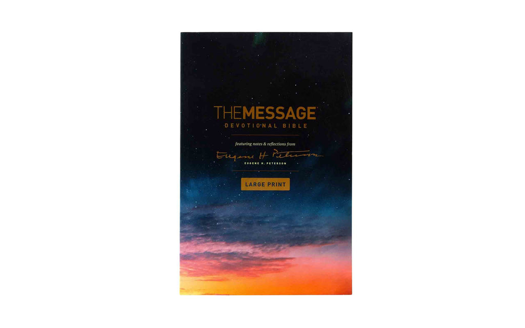 The Message Devotional Bible Large Print | Christian Bible Service + Born For It: 90 Days and 90 Way