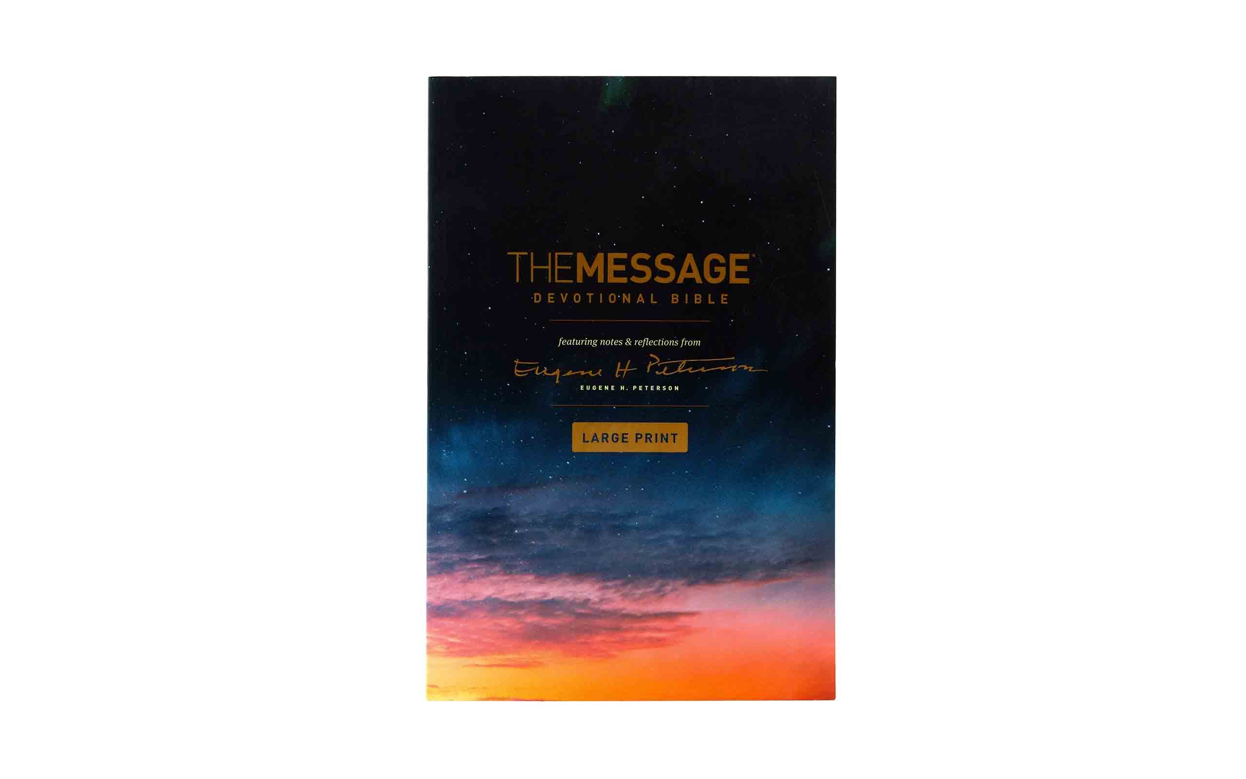 The Message Devotional Bible Large Print