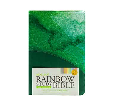 NIV Holman Rainbow Study Bible Green Lea + Revelation: A Mentor Expository Commenta Combo