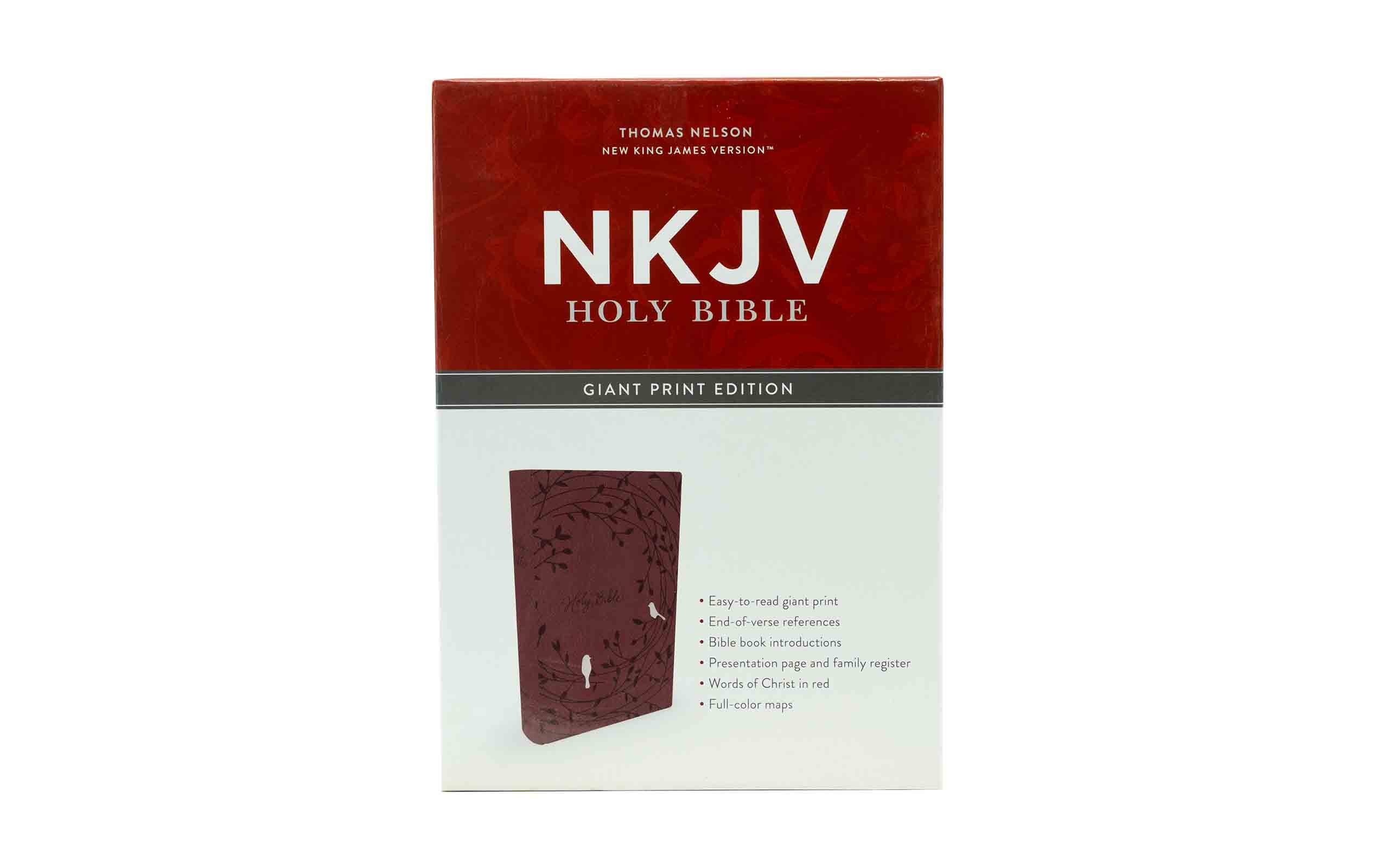 NKJV Holy Bible Giant Print Edition | Christian Bible Service + The Men of the Bible Devotional | Ch
