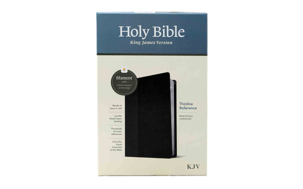KJV Thinline Reference Bible, Filament E + KJV Pew Bible Large Print | Christian Bi Combo