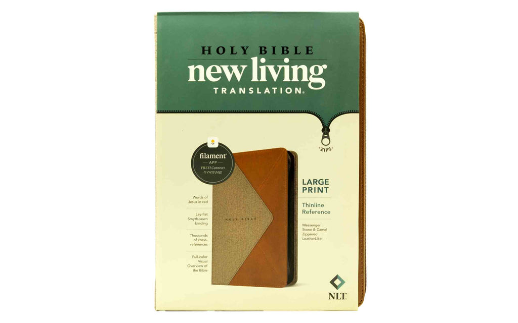 NLT Large Print Thinline Reference Zippe + Strong's Concise Concordance And Vine's  Combo