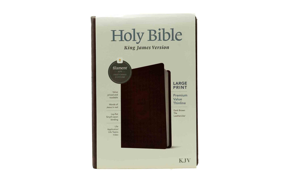 KJV Large Print Premium Value Thinline Bible, Filament Enabled + From Heaven: A 28 day Advent Devoti