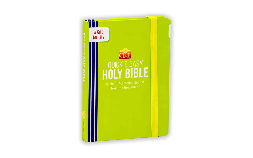 Quick & Easy Holy Bible- Retold in Accessible English Green from the Holy Bible