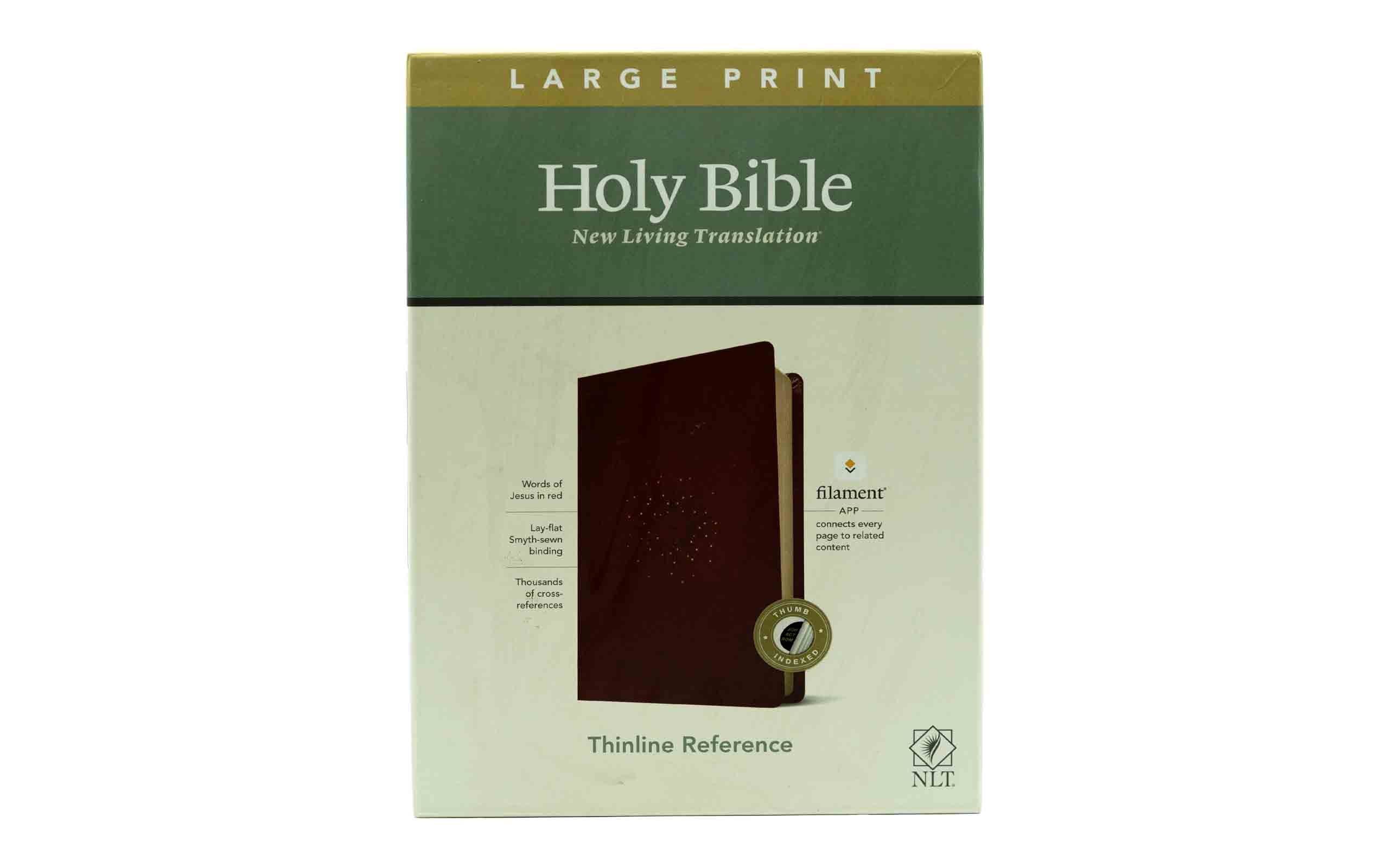 NLT Holy Bible Large Print Thinline Reference