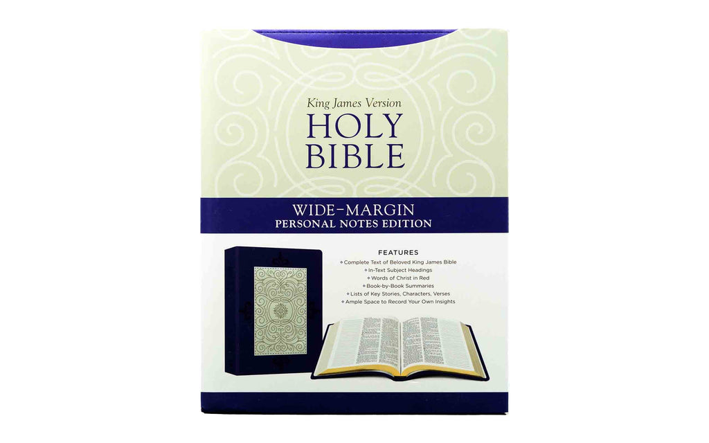 KJV Holy Bible Wide-margin Personal Note + KJV Holy Bible - Medium Ginger Polyureth Combo