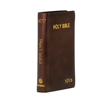 NIV Medium Pearl vinyl Brown | Christian + KJV Holy Bible: Deluxe Gift Edition, Bro Combo