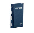 KJV Compact Bible in Navy Blue Pebbled F + KJV Compact Holy Bible - Burgundy Pebble Combo