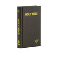 KJV Compact Bible - Tobacco Brown Leathe + KJV Holy Bible Compact - Grained Black F Combo