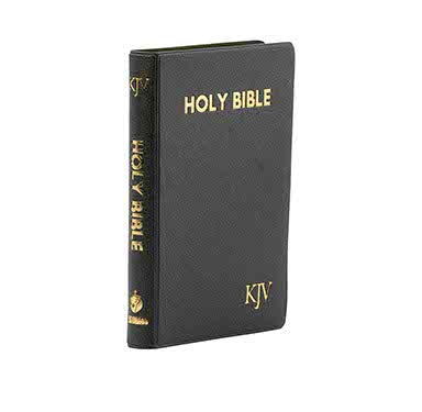 KJV Compact Bible - Black Pebbled Vinyl  + KJV Compact Bible in Navy Blue Pebbled F Combo