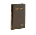 KJV Compact Bible, Tobacco Brown Texture + KJV Compact Pearl Vinyl Bible - Navy Blu Combo