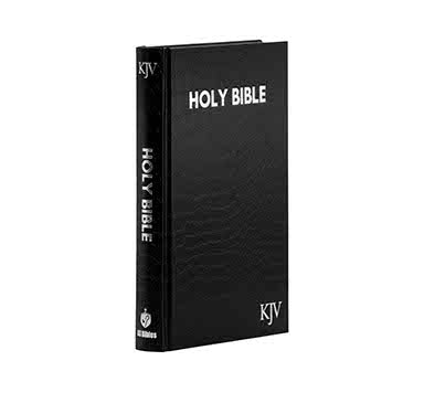 KJV Holy Bible - Medium Format Black Peb + KJV Pocket Size Bible | Christian Bible  Combo
