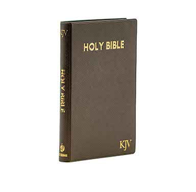 KJV Holy Bible Medium Brown Pearl Vinyl  + KJV Value Large print Thinline Bible | C Combo