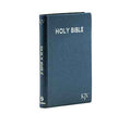 KJV Medium Pearl Vinyl Bible with Thumb Index - Navy Blue