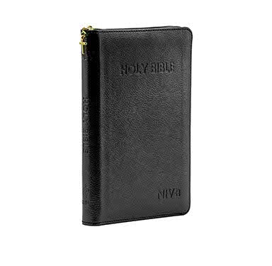 NIV Medium Polyurethane Cross Black | Ch + NIV Plush Bible Collection | Christian B Combo