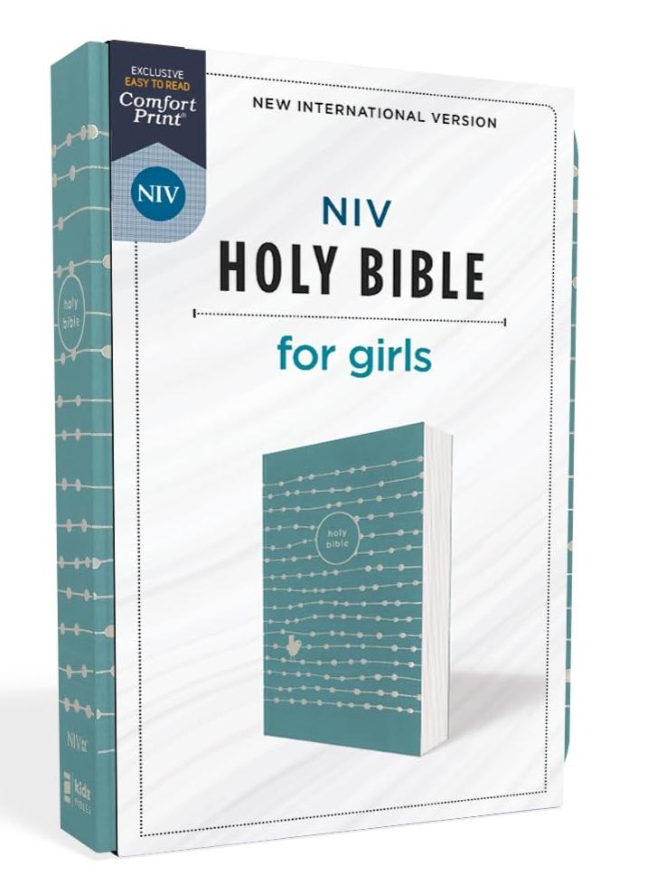 NIV Holy Bible for Girls Soft Touch Edition in Teal LeatherSoft with Comfort Tone
