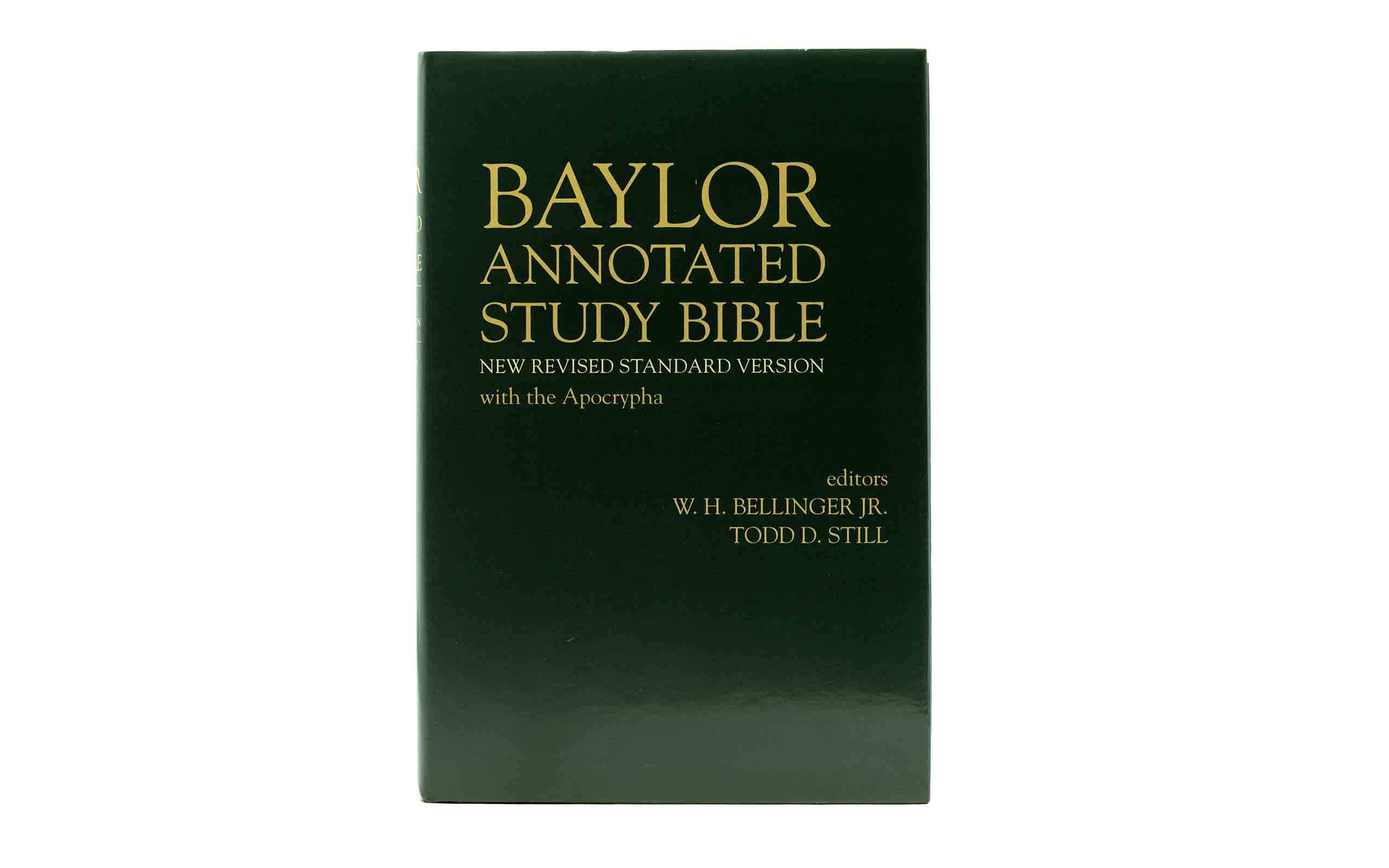 Baylor Annotated Study Bible Green Hard Cover