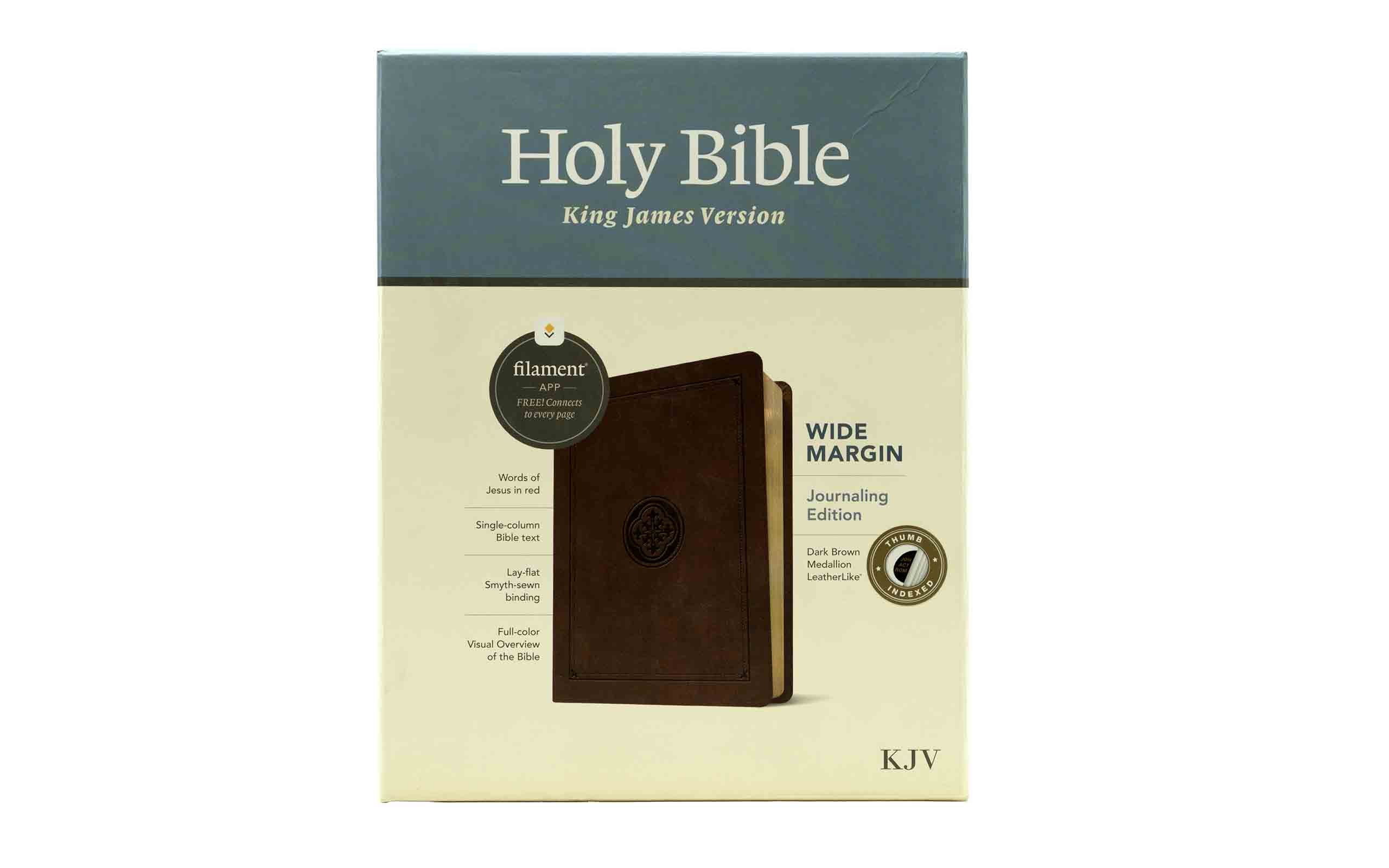 Personalize your Bible study experience with the KJV Wide Margin Journaling Bible