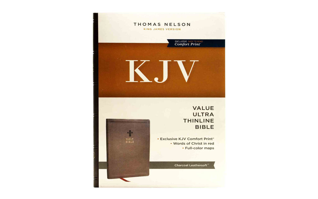KJV Holy Bible, Ultra Thinline, Charcoal + Easter Stories and Prayers (Little Bless Combo