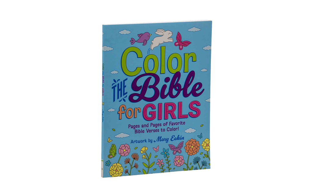 Color the Bible for Girls: Pages and Pag + 101 Awesome Bible Puzzles for Kids | Chr Combo
