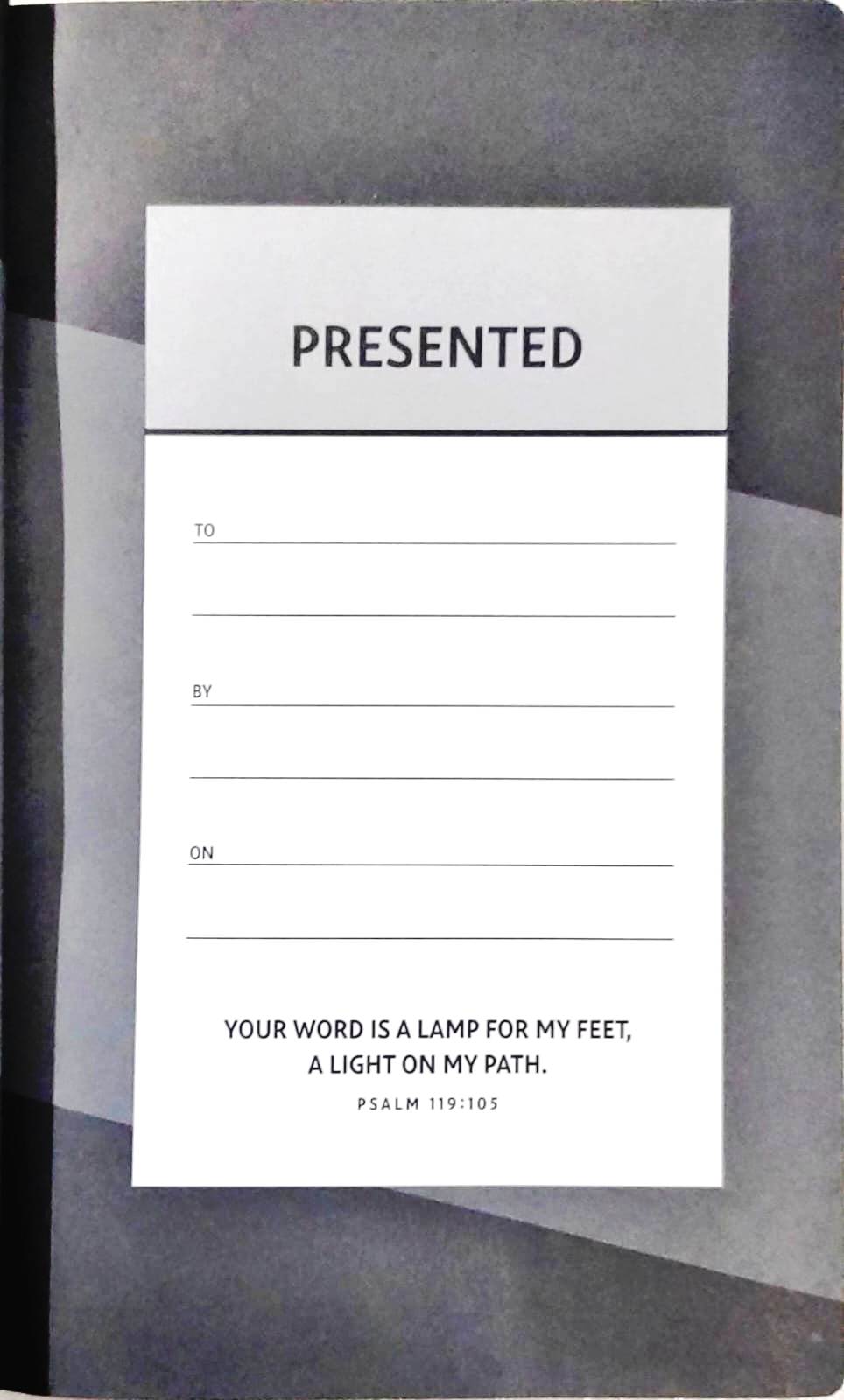 NIV Large Print Personal Size Bible, Black and Grey Leathersoft Cover (ISBN 9780310454267)