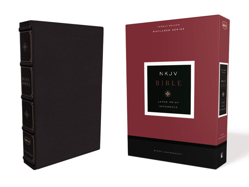 NKJV Large Print Maclaren Series Leathersoft Bible with Comfort Print