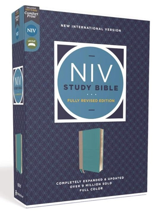Holy Bible: New International Version, Leathersoft, Comfort Print, Reference (NIV Study Bible, Fully Revised Edition) Imitation Leather – Import