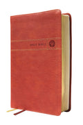 New International Version Men's Devotional Bible in Brown Leathersoft with Comfort Print
