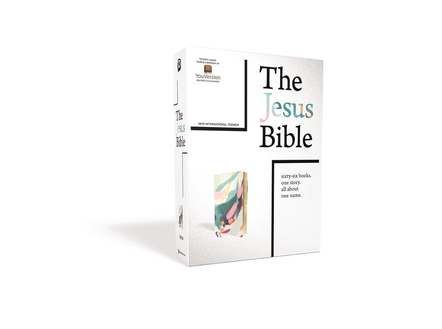 Holy Bible: New International Version, Multi-Color / Teal, Leathersoft, Study, Comfort Print Imitation Leather – Import