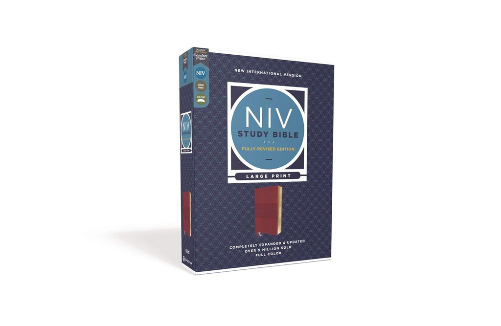 Holy Bible: New International Version, Leathersoft, Comfort Print, Reference (NIV Study Bible, Fully Revised Edition) Imitation Leather – Import