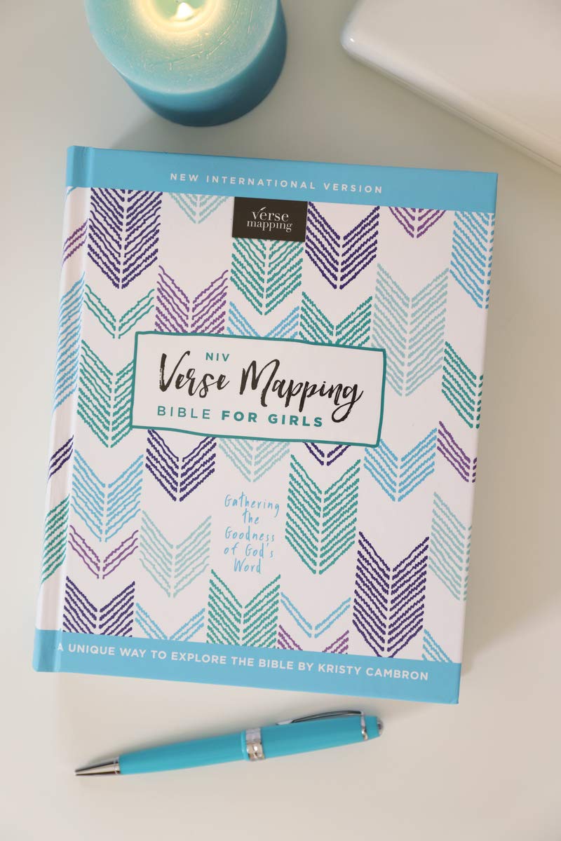 Hardcover NIV Verse Mapping Bible for Girls in Comfort Print