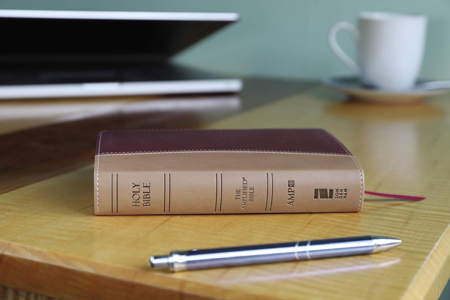 Amplified Holy Bible, Compact, Leathersoft, Camel/Burgundy: Captures the Full Meaning Behind the Original Greek and Hebrew Imitation Leather