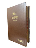 Limited Edition Hindi Bible Dy PU Light Brown with Thumb Index (TI) & Gilt Edges | Amity Edition | Classic Durable Devotional Bible