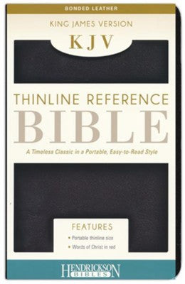 KJV King James Version Thinline Reference Bible in bonded leather