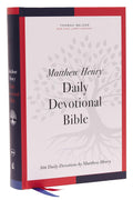 NKJV Matthew Henry Daily Devotional Bible, Hardcover, Red Letter, Comfort Print Bible