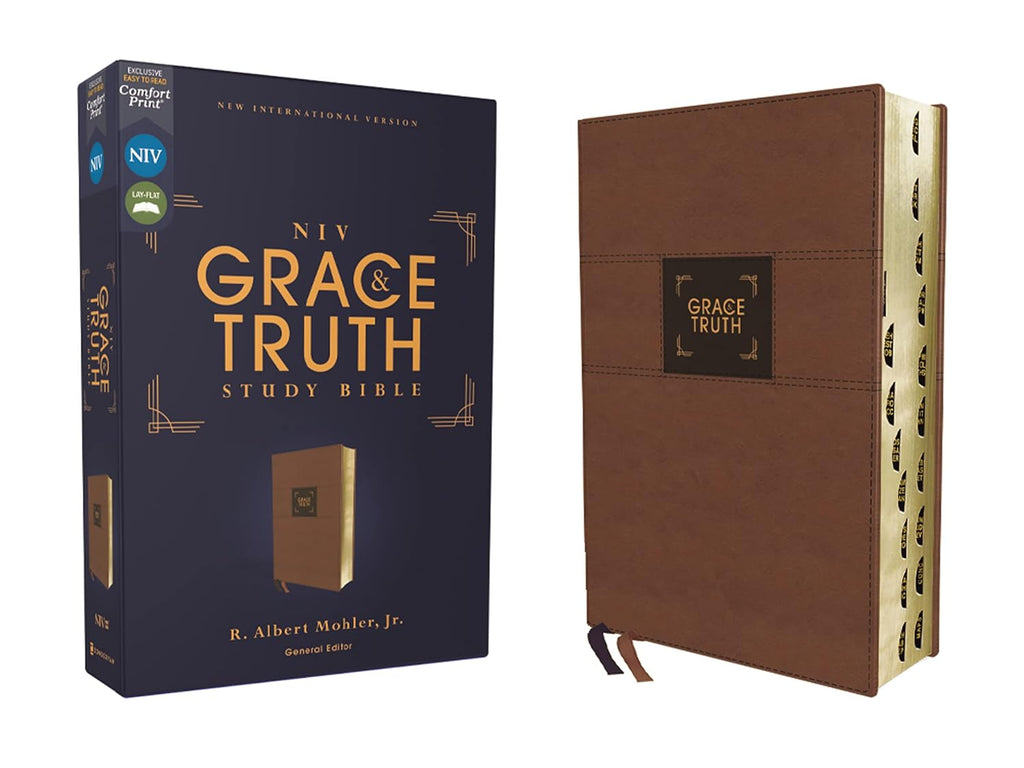 Indexed leather cover study Bible in NIV translation for in-depth study and research