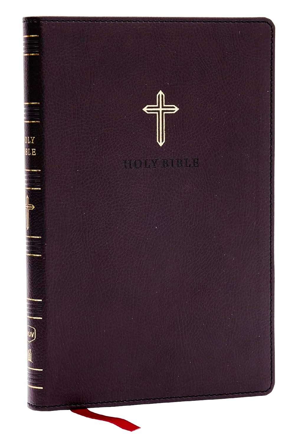 NKJV Ultra Thinline Bible, Black Leather Soft Cover, ISBN 9781400338405
