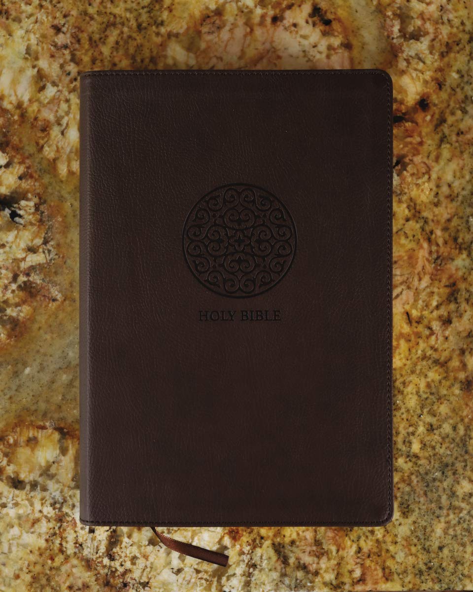 Leathersoft, Brown, parallel NIV and the Message study Bible