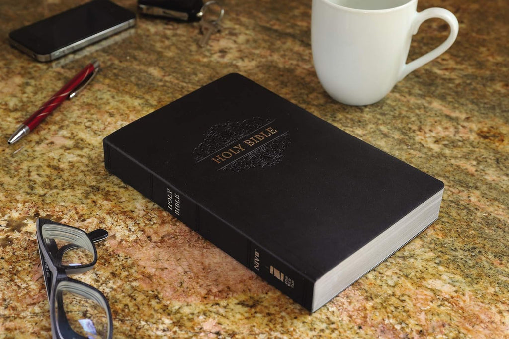 The NIV Soft Touch Leathersoft Holy Bible, featuring a high-quality imitation leather cover with a soft touch