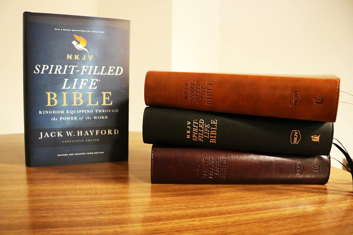 NKJV Spirit-Filled Life Bible Genuine Leather Edition, Third Edition, Black Thumb Indexed