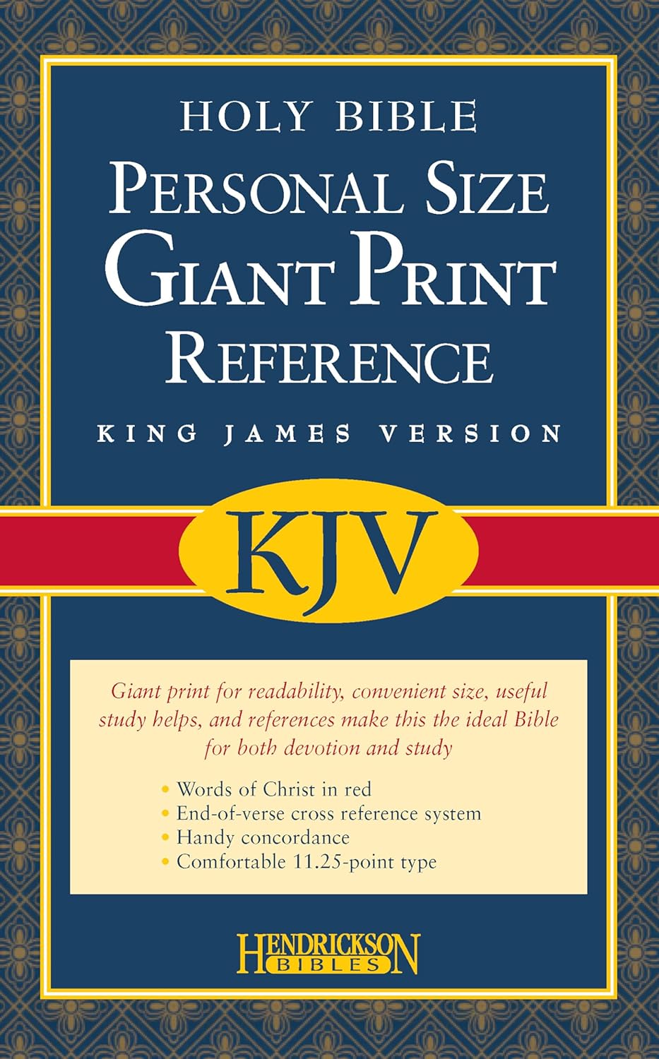 KJV Personal Size Giant Print Reference  + NIV Holy Bible Capsule, Black | Christia Combo