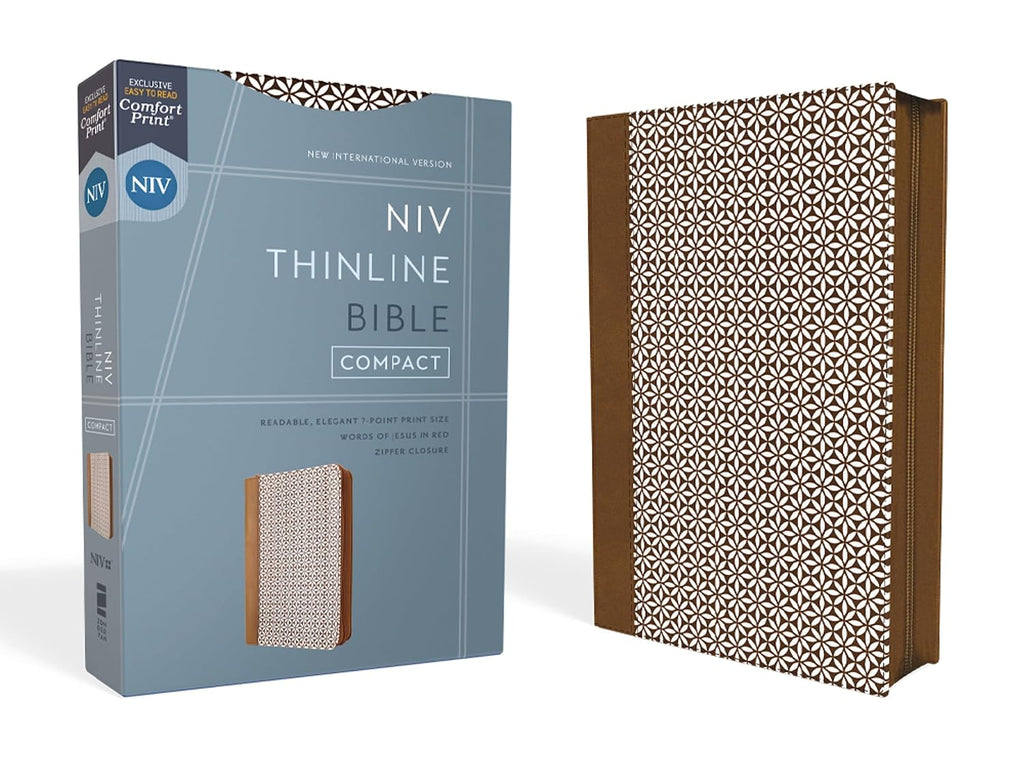 NIV Thinline Red Letter Comfort Print Imitation Leather Bible