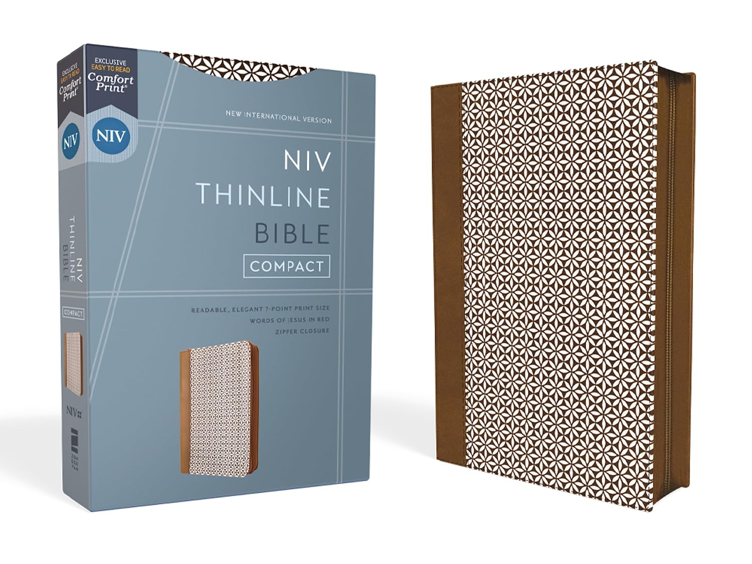 NIV Thinline Red Letter Comfort Print Imitation Leather Bible