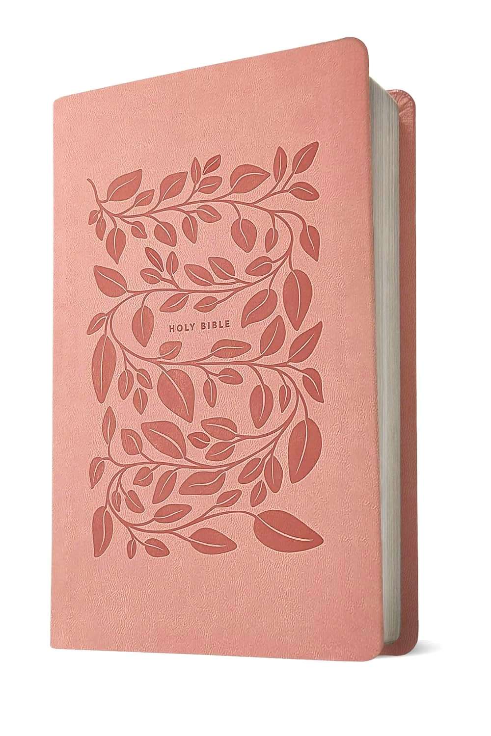 NLT Premium Value Thinline Bible: Dusty Pink Vines Leather-Like Cover (ISBN: 978196484789)