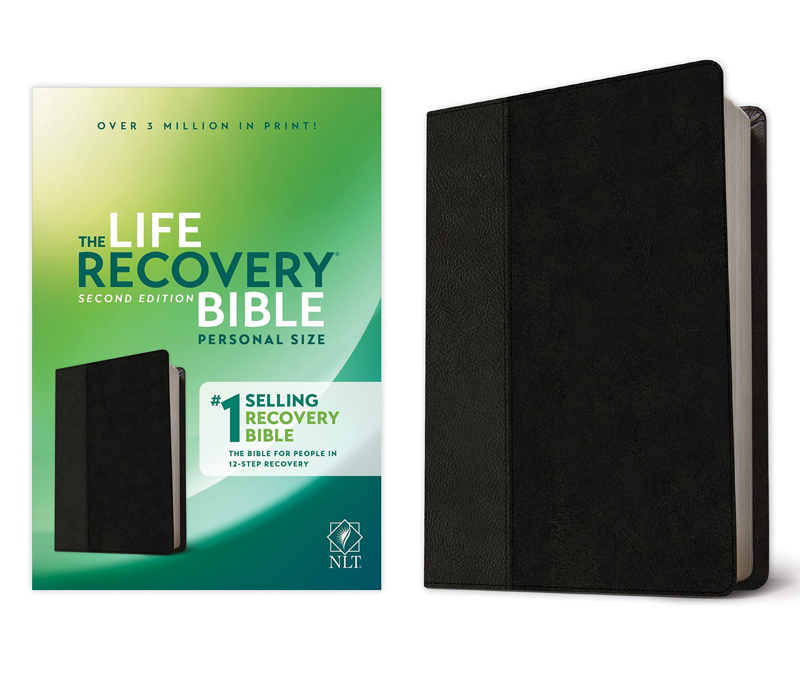 Personal size NLT Life Recovery Bible in black imitation leather