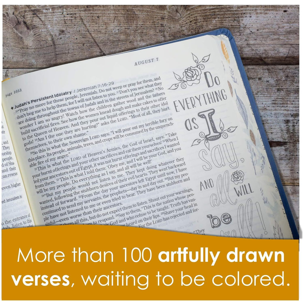 NLT One Year Bible Creative Expressions Deluxe Hardcover
